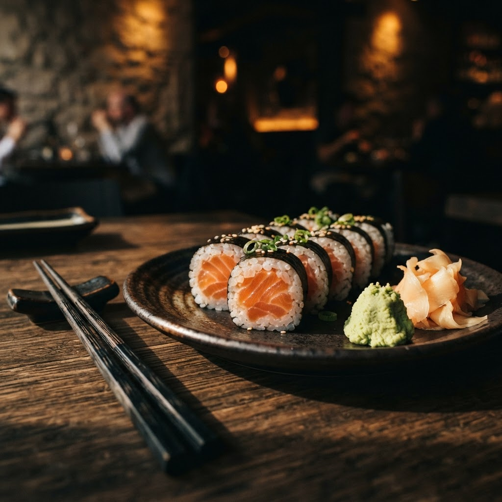 Roll Salmon Sushi